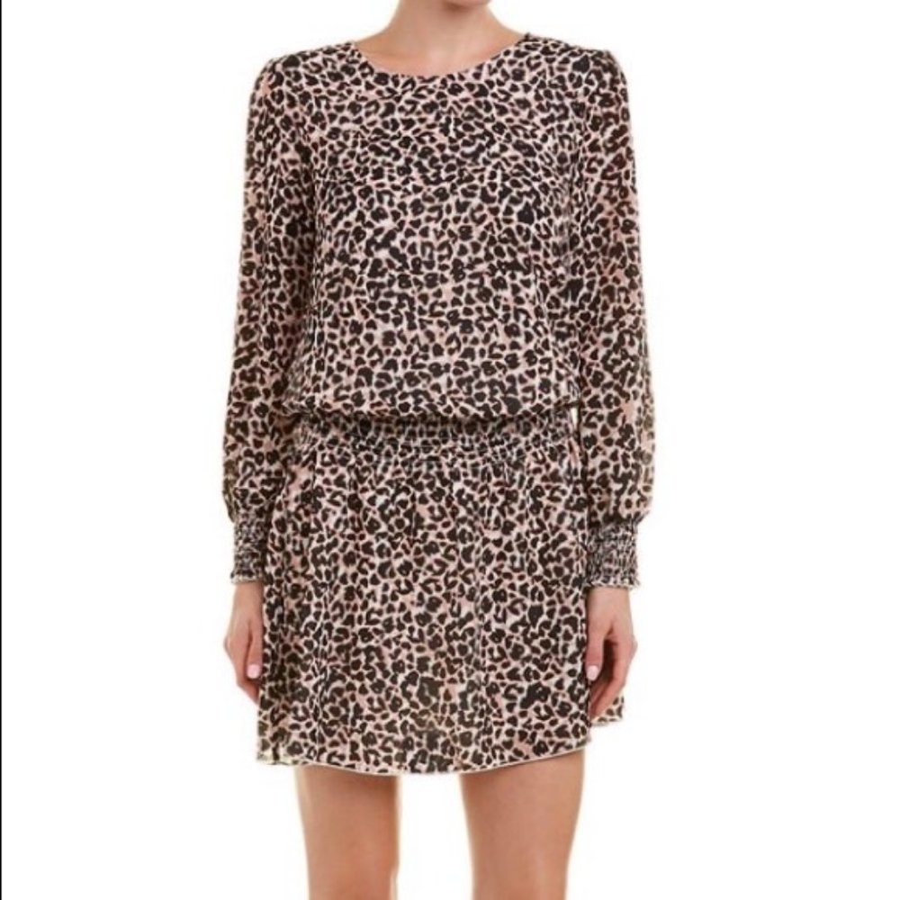Parker ~ Smocked Drop-Waist Animal Print Dress